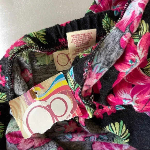 Floral OP Strapless Dress - Black and Pink new with tags - Picture 8 of 8